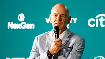 SILVERSTONE, ENGLAND - SEPTEMBER 10: Adrian Newey at a press conference at Aston Martin